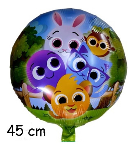 Balão Bolofofos Estrelas Dourada Azul 45cm 12 Unidades