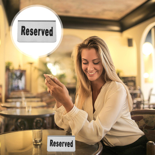 Señales De Reserva De Restaurante: Triángulo De Reserva De A