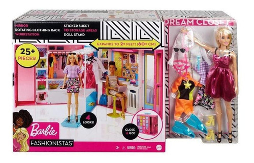 Boneca Barbie Fashion - Armário Dos Sonhos - Mattel