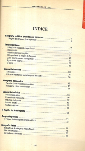 Geografía De Chile 9 / Reg. I - I I - I I I / La Cuarta (Usado)