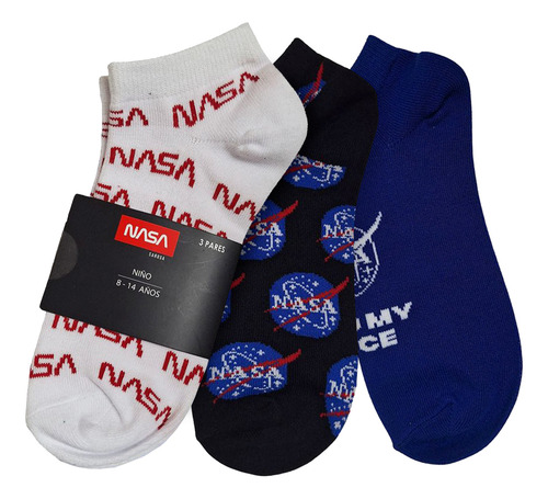 Set Calcetines Nasa Tines Estampados Pack X3 Mujer Hombre