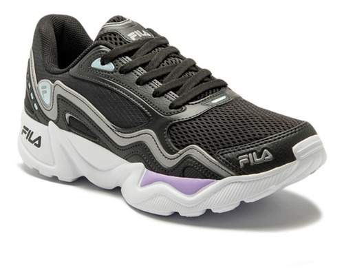 Champion De Mujer Fila Interceptor - Negro/lila/azul Claro