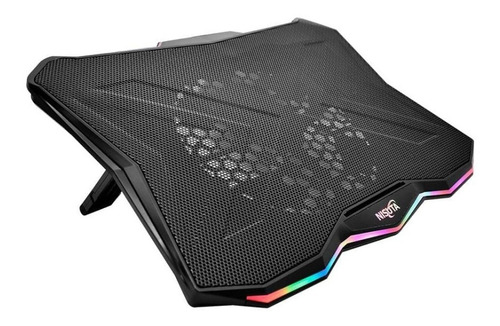 Base Notebook Reclinable Nisuta Ns-cn93r Rainbow Fan Usb Rgb