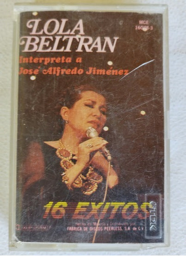 Lola Beltran 16 Exitos   Cassette Impecable 