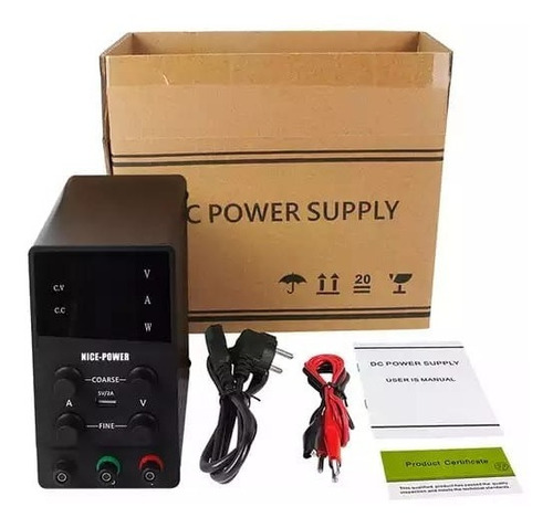 Fuente De Alimentación Digital 0-120v/0-3a Regulación Fina