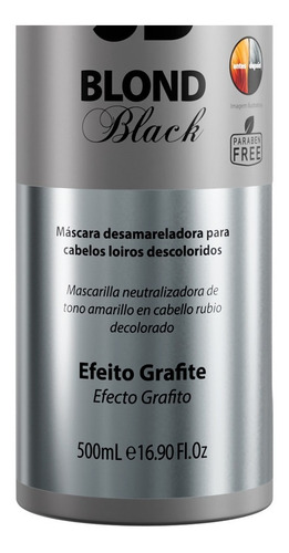 Imagem 4 de 6 de Matizador Magic Color Gloss 3d Blond Black Grafite 500ml