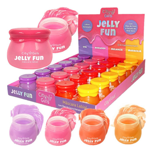 24 Mascara Labial Jelly Fun Cg331 -kit City Girls Atacado