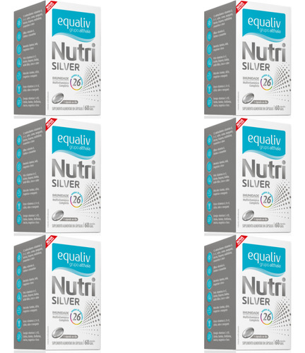 Kit Com 8 Vitaminas Nutri Silver 60cps Equaliv