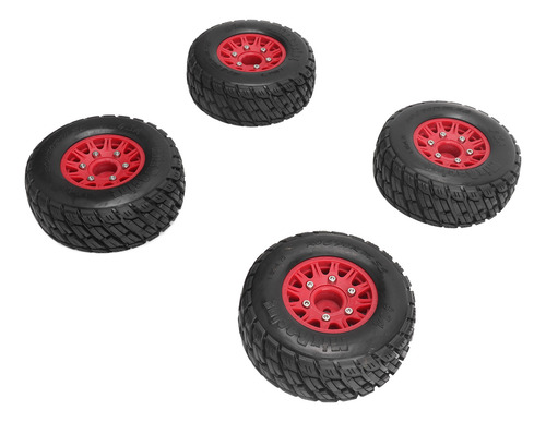 Neumáticos Para Camiones Rc Short Course, Color Rojo, 113 Mm