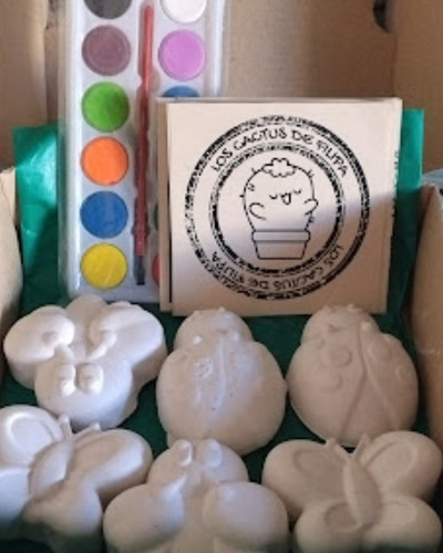 Box Creativo Para Cumpleaños Infantiles - Pintura Y Yeso