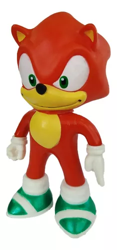 Boneco Sonic Vermelho Collection Com Caneca Personalizada - Super