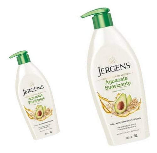 Crema Corporal Jergens Aguacate Suavizante 400 Ml 2 Pzas