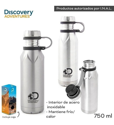 Imagen 3 de 6 de Botella Termica Discovery 750ml Deportiva