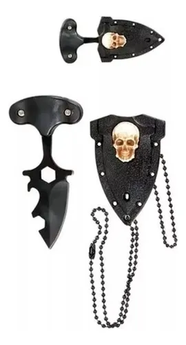 Cuchillo Mini Daga Push Dagger Pua Punta Flecha Collar