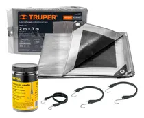 Comprar Lona Reforzada 2x3 M + 6 Tensores Elásticos, Truper