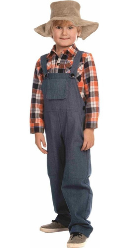 Disfraz Para Niño Granjero Talla S 7-8 Halloween