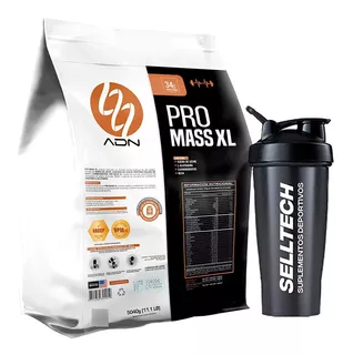 Proteína Adn Pro Mass Xl 5kg Chocolate + Shaker