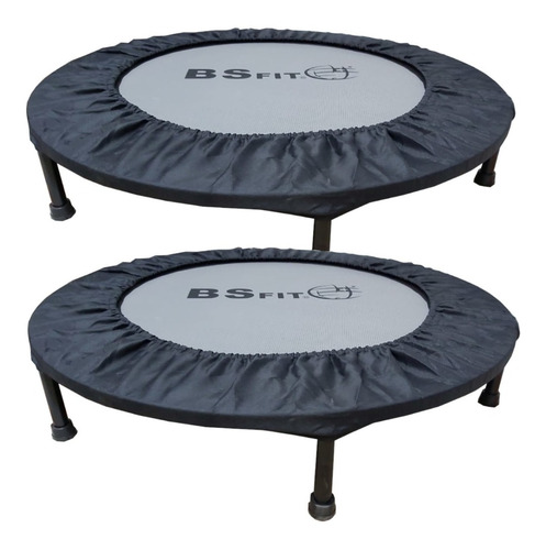 2 Mini Trampolin Bsfit Cama Elástica Pro 36 Resort Minitramp