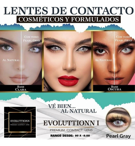 Lentes De Contacto Evoluttionn Color Formulado + Liq Obsequi