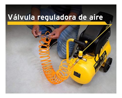 Kit Aerógrafo De Gravedad Compresora 25l Manguera Conectores