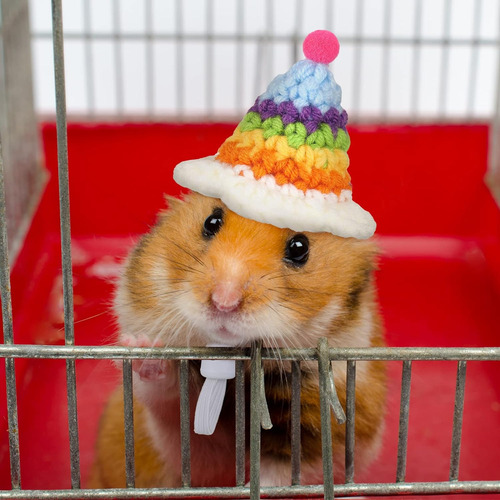 Gorro De Hámster De 4 Piezas Para Animales Pequeños Con Corr