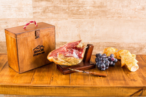 Kit Premium - Mini Jamón 18 Meses ( 1kg ) + Suporte + Faca
