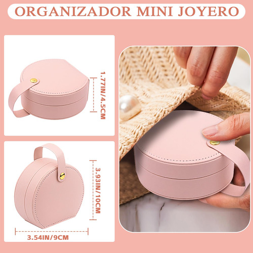 Caja De Joyería Portátil, Caja De Joyero Pequeño Para Viaje