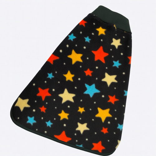 Poncho Polar Chaleco Estampado Perros Ropa Invierno Abrigo Talle 5 ---estrellas