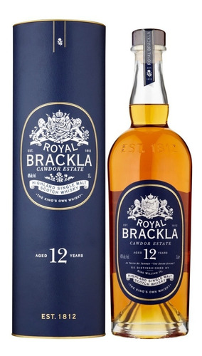 Imagen 1 de 6 de Whisky Royal Brackla 12 Años Single Malt 1 Litro En Estuche