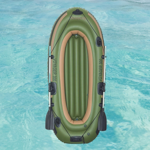 Imagen 9 de 10 de Bote Rafting Reforzado Inflador + Remos 3 Camaras Bestway