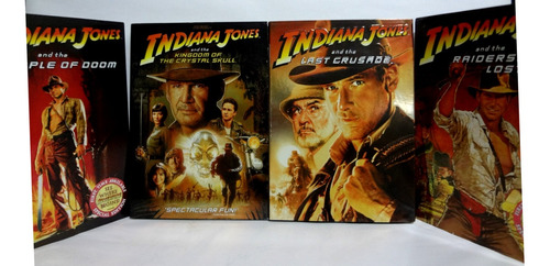 4 Dvd Colección Indiana Jones - Audio En Español Latino