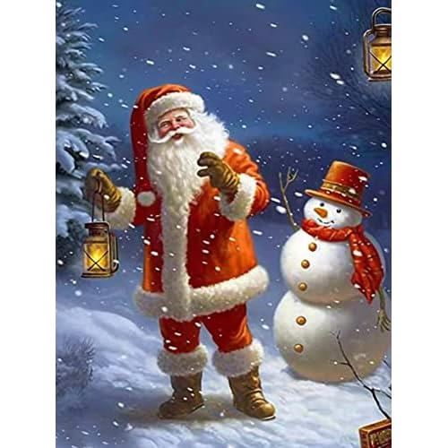 Pintura De Diamantes 5d Adultos Santa Claus, Arte De Di...