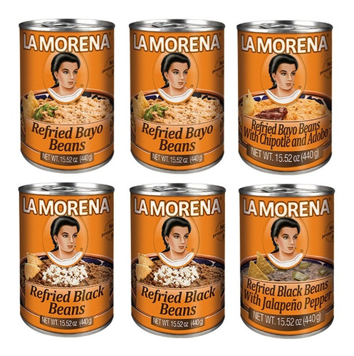 La Morena® Pack 6 Porotos: Bayos Y Negros | Casa México