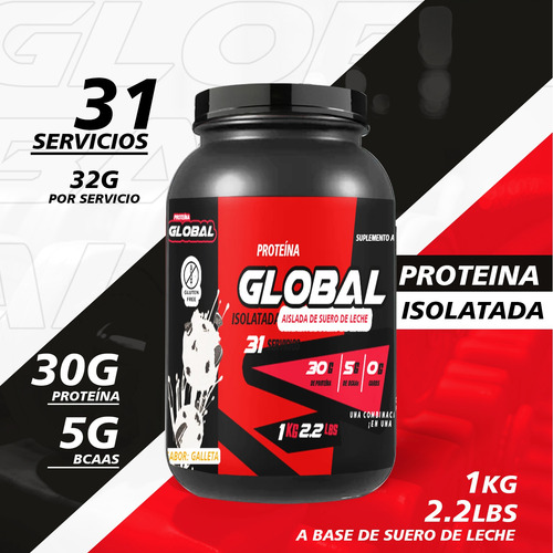 Proteína Global Suplements 1 Kg Varios Galleta