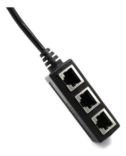 * Cable Divisor De Ethernet Rj45, Rj45 1 Macho A 3 X Puerto