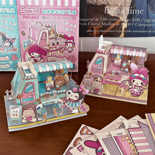 Set Armable Cafeteria Diy Kuromi Y My Melody Sanrio