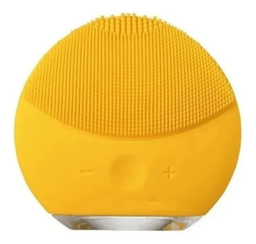 Escova De Limpeza Facial Massageador Elétrica Com Cabo Usb Cor Amarelo