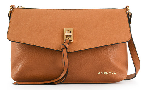 Jessica Cartera Bandolera Con Tapa Camel