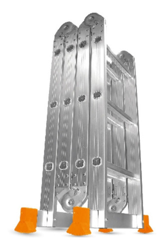 Imagen 1 de 2 de Escalera Plegable Articulada Aluminio 3x4 3.7 Mt Lusqtoff