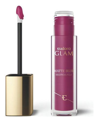 Batom Glam Matte Blur Segunda Pele Magenta Instigante 5,5ml Acabamento Fosco