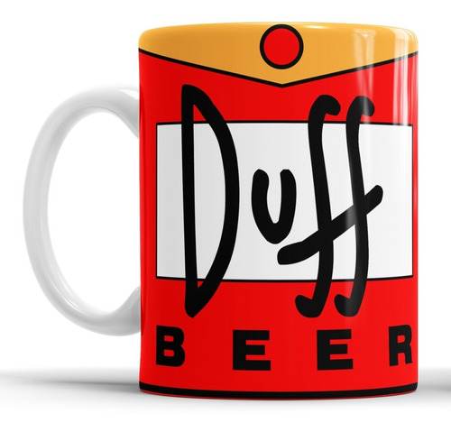 Taza De Cerámica Los Simpson Cerveza Duff Beer Duffman 