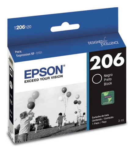 Cartucho Original Epson 206 Xp 2101 3ml