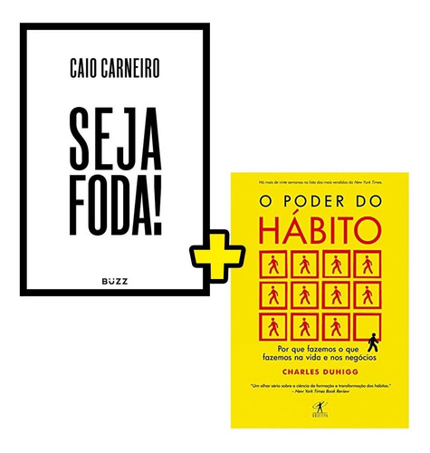 Combo De Livro Seja Foda! + O Poder Do Habito - Frete Grátis