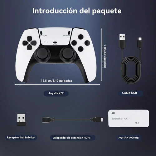 Consola De Juegos Retro Play Control Inalambrico Gamer
