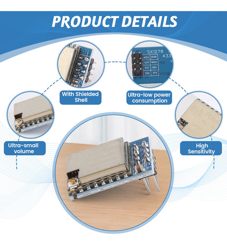 Módulo De Placa De Desarrollo Sx1278 Lora Spread Spectrum Wi