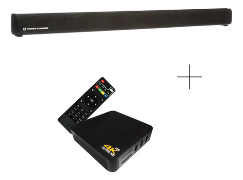 Imagen 2 de 5 de Barra Sonido T&v + Tv Box Android Smart Wifi Netflix Youtube