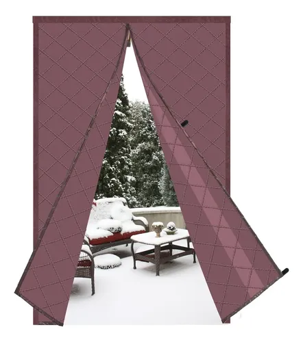 Tenda Magnetica Termica Risareyi 130x230 Cm – In EVA Traslucido, Chiusura Automatica, Per Porte E Finestre, Contro Freddo E Polvere