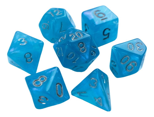 6 X 7 Uds Dados De Varios Lados Dados Poliédricos Para