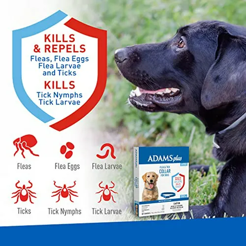 Collar Antipulgas Y Garrapatas Adams Plus Para Perros, Prote