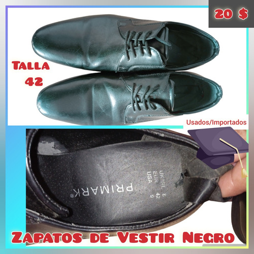 Zapatos De Vestir Caballero Negros Usados 